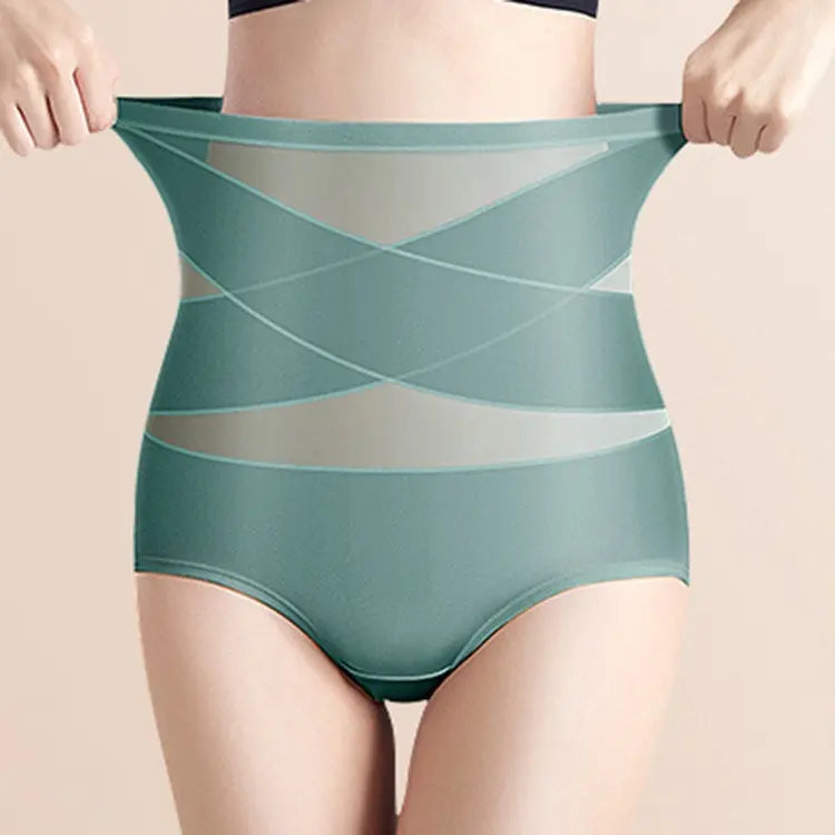 🔥 Majtki damskie z wysokim stanem plus size – krzyżowy fason, modelowanie brzucha i wygodne dopasowanie ✨-druga sztuka za pół ceny