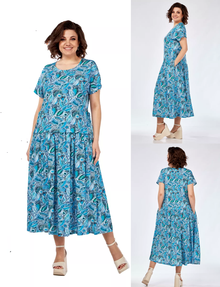 🔥【🔥Najlepiej sprzedający się】👗🌺【S-5XL】Sukienka letnia z szyfonu z nadrukiem