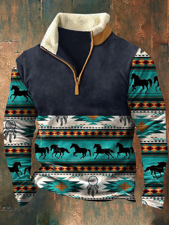 👕【50%OFF】【S-4XL]2025 Męski modny, jesienno-zimowy, ciepły sweter z długim rękawem i nadrukiem 3D