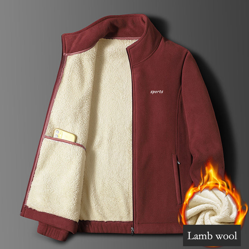 ⛄【M-5XL】Nowa męska kurtka z grubej owczej skóry na jesień i zimę, ciepła, wygodna i wiatroszczelna, zimowy dodatek