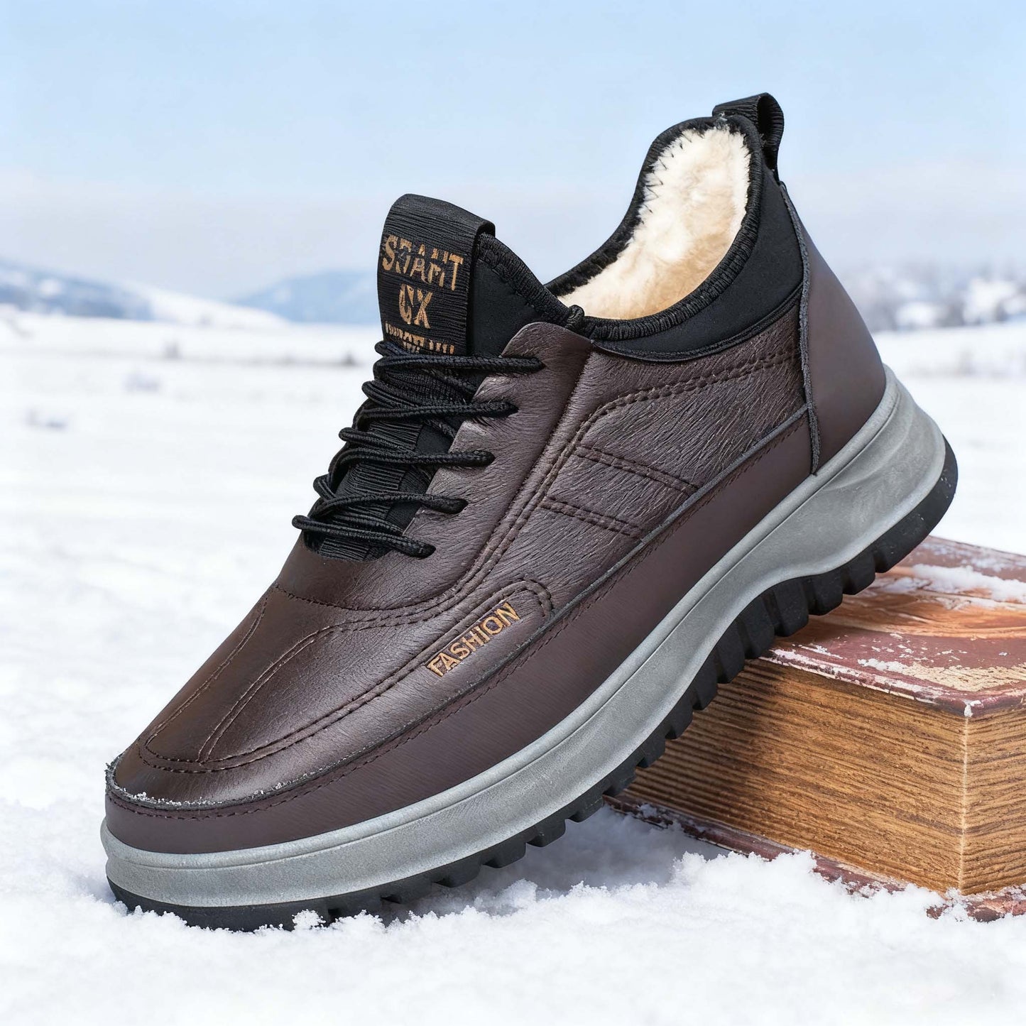 🏆🔥【39-45】2025 Férfi téli sportcipő, valódi bőr, vízálló, puha talpú és bársony, új