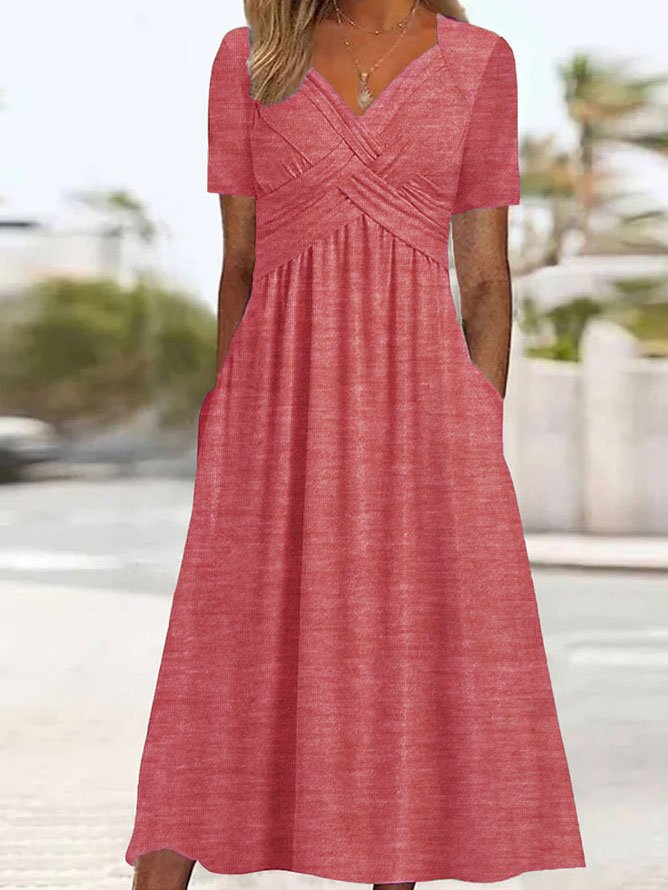 🔥🔥【Super rabat】【S-5XL】Nowa bawełniana sukienka midi casualowa