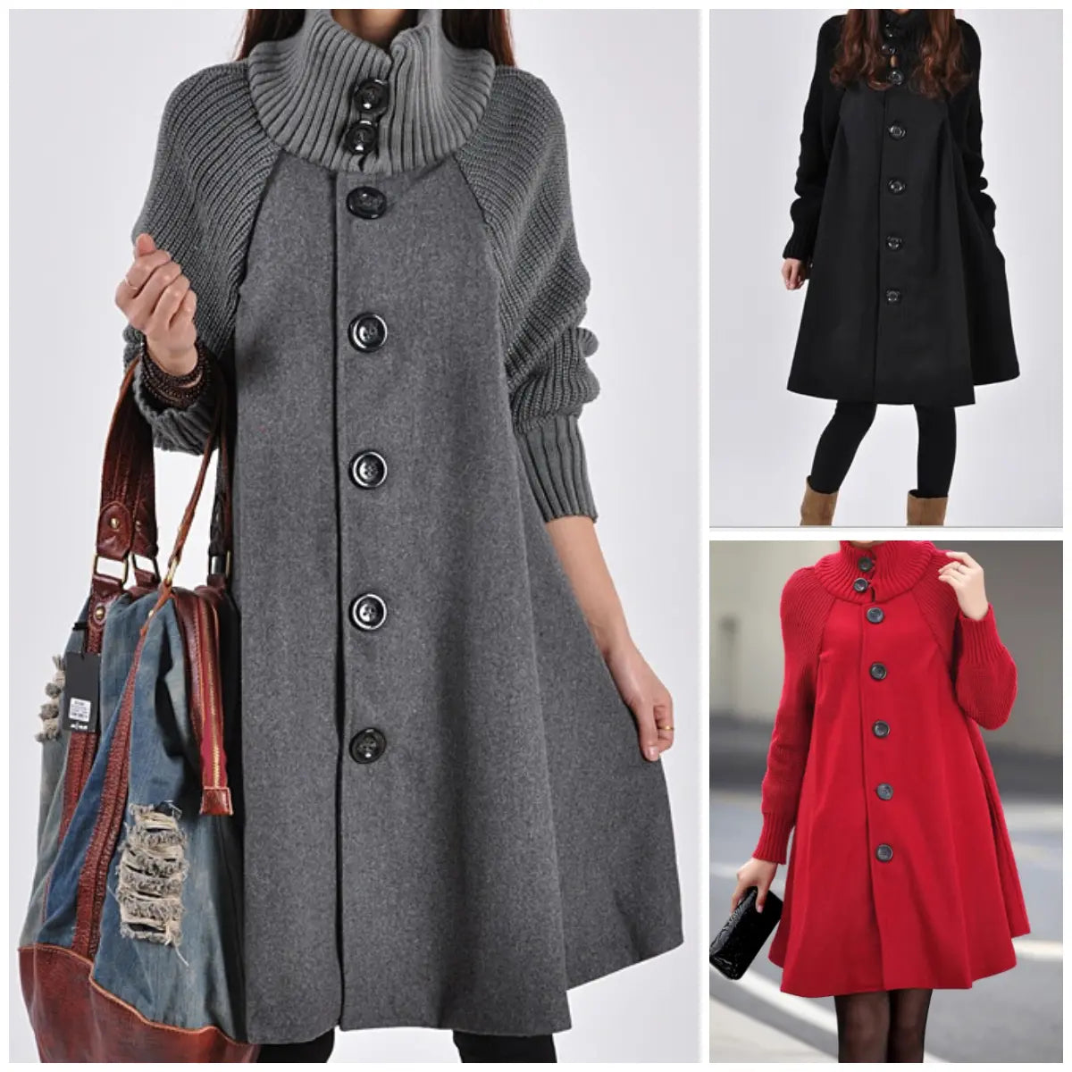 👗【50% taniej🔥🔥】【M-5XL】Nowy płaszcz wełniany o średniej długości – styl casual