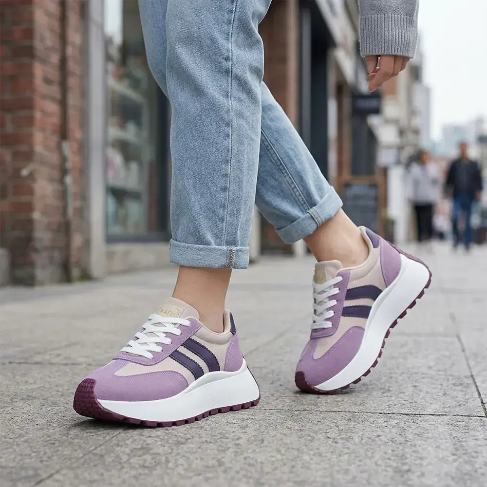 【35-45】👟Buty sportowe na grubej podeszwie z platformą w dużych rozmiarach – buty do chodzenia na co dzień, podnoszące wzrost dla kobiet