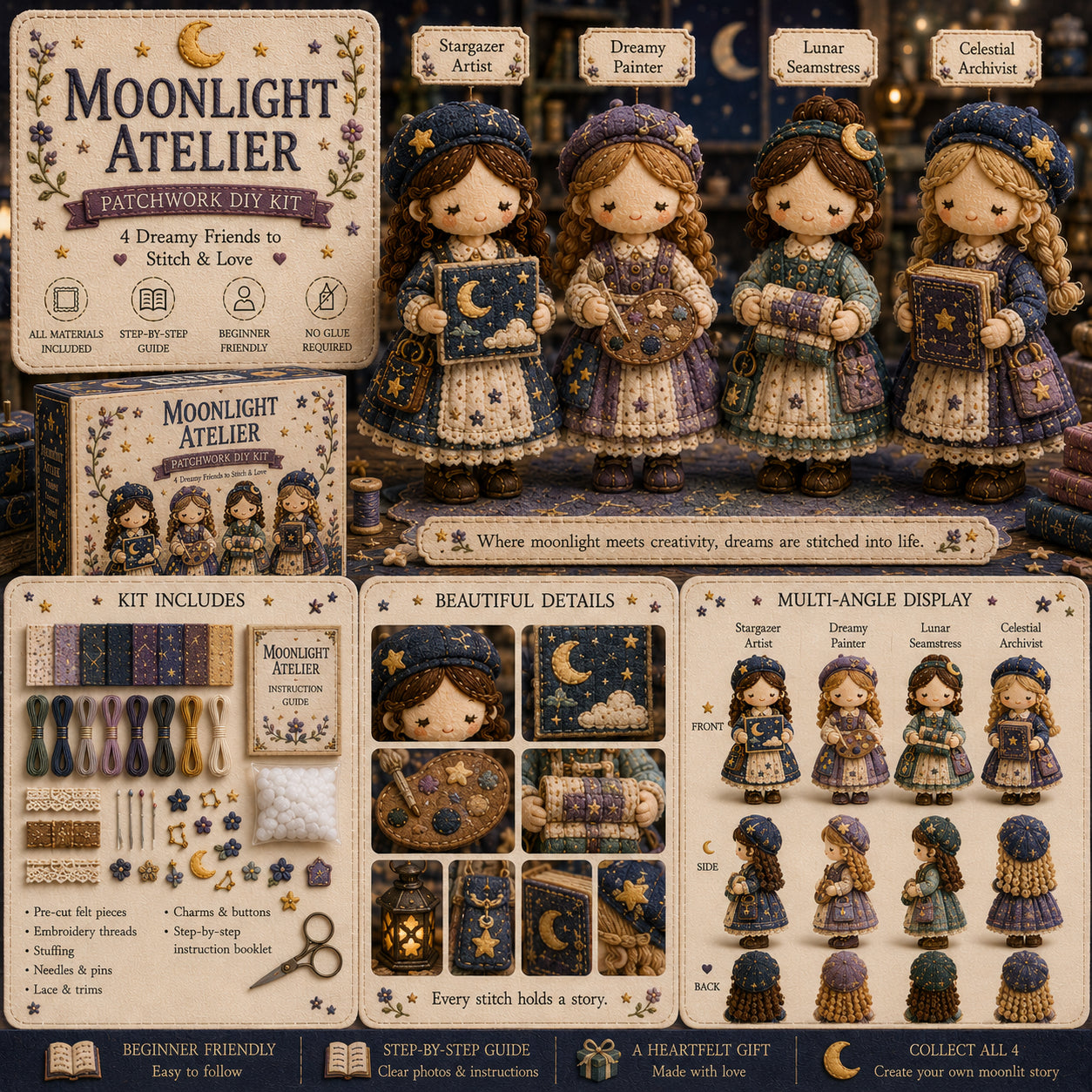 🎁Ostatni dzień: Skorzystaj z 50% zniżki! 🧵 Miniaturowy zestaw patchworkowy z serii Miniature World.