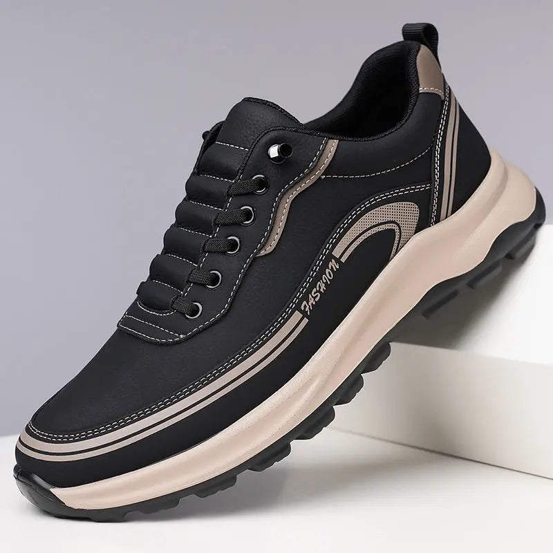 [39-45] Zapatillas de piel impermeables y antimanchas con suelas suaves y cómodas de llevar.