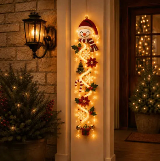 🎄🎃Ostatni dzień! 🎅Ciesz się 50% rabatem na podświetlane świąteczne dekoracje drzwi!