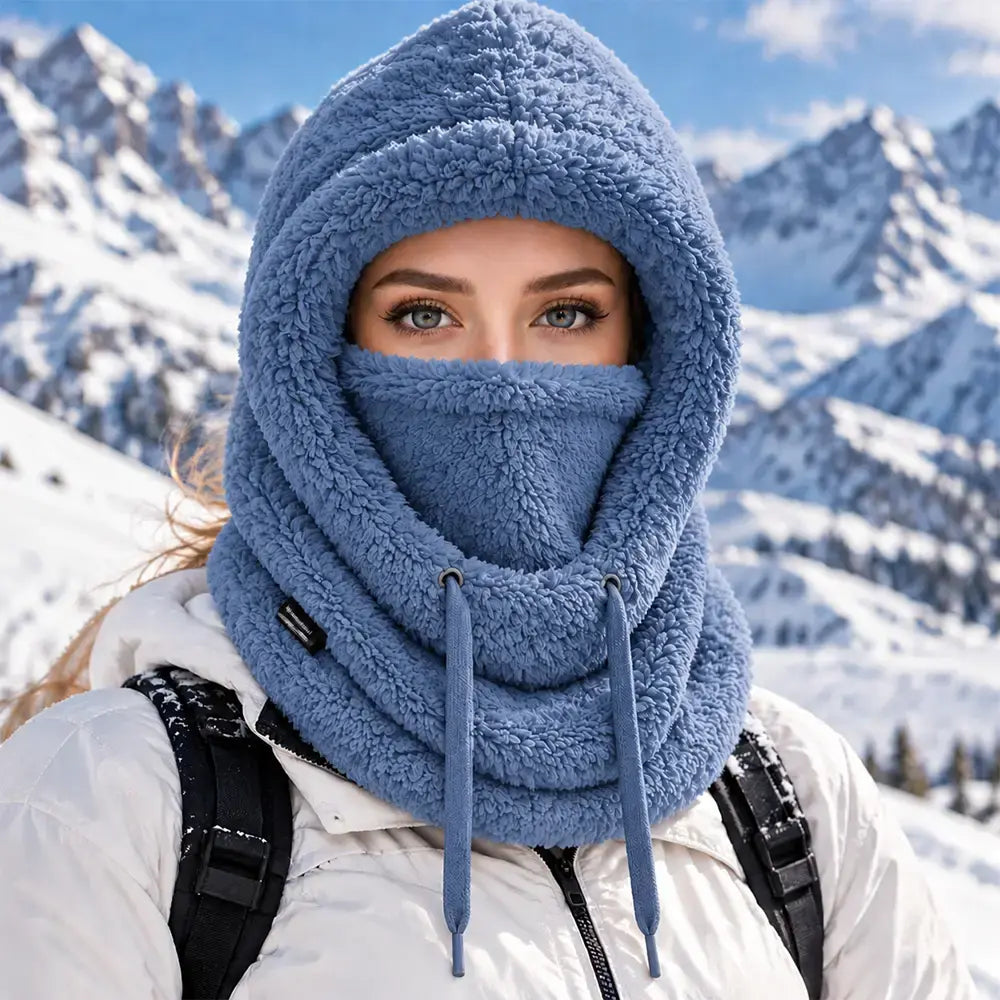 ❄️ Damski kaptur termiczny z podszewką z polaru: zimowa ochrona i ciepło!