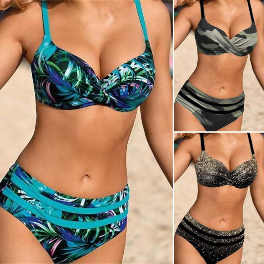 👙🏊‍♀️【S-5XL】2026 lato nowy styl damski drukowany kostium kąpielowy seksowne bikini, must-have na wakacje na plaży
