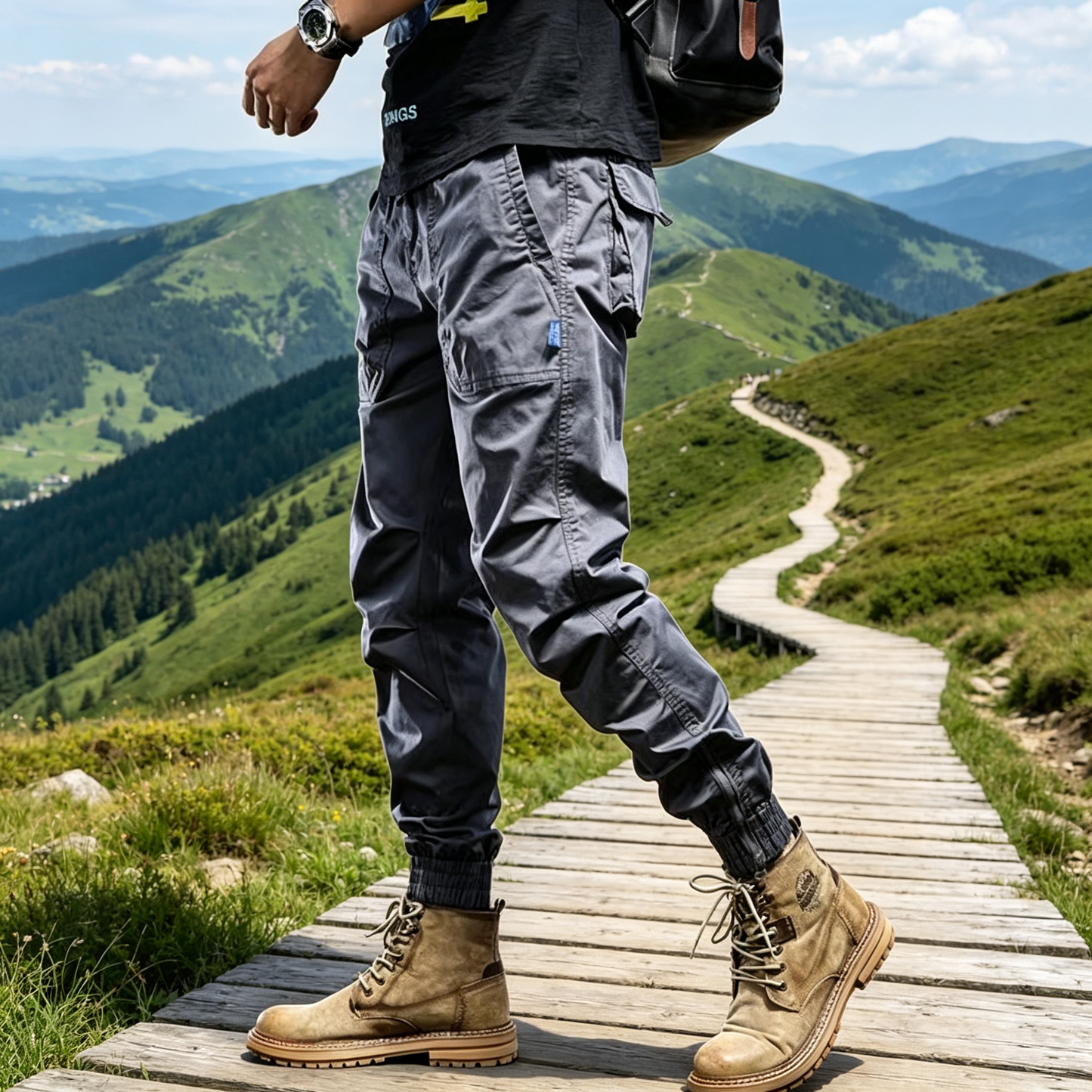 【S-3XL】Wytrzymałe męskie spodnie sportowe, jednolity kolor, wysoka elastyczność.