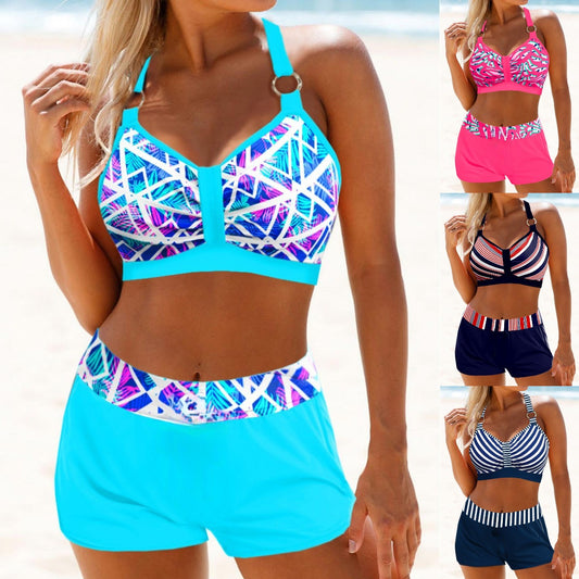 🏖️👙【Zadnji dan - 50 % popust】🌴【S-5XL】Komplet kopalk s potiskom za počitnice na plaži 2026