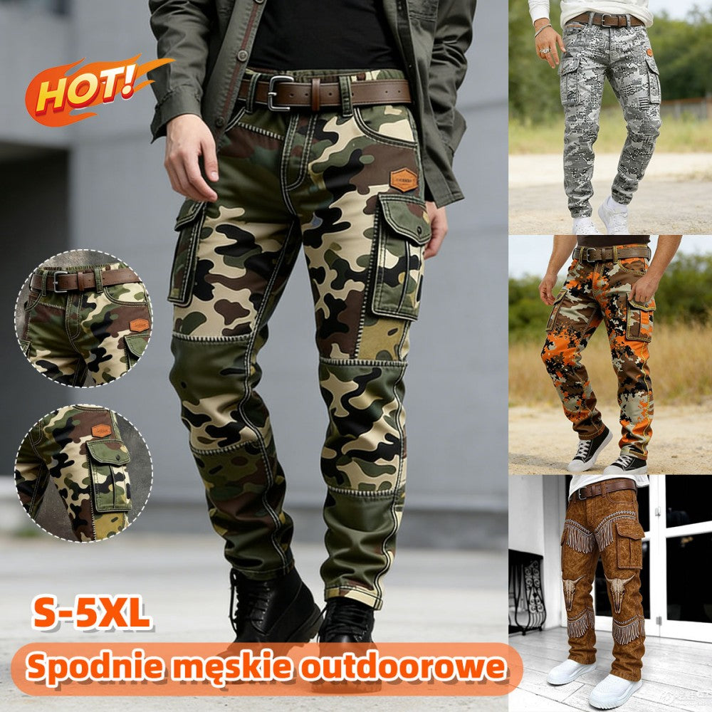 ⏳50% zniżki🔥 Męskie spodnie taktyczne wojskowe, spodnie robocze w stylu retro - wiatroszczelne i ciepłe.