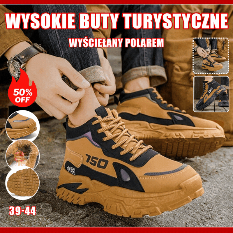 ✨✨Nowe zimowe buty męskie w stylu polarowym, ciepłe, antypoślizgowe, z grubą podeszwą i odporne na zużycie
