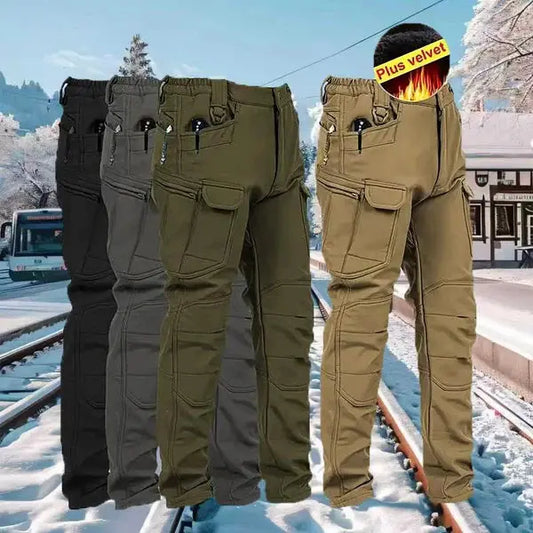 ⌛ ¡ÚLTIMO DÍA DE LA OFERTA: 50% DE DESCUENTO! 🔥 Pantalones tácticos militares para hombre con diseño cortavientos y aislamiento térmico.