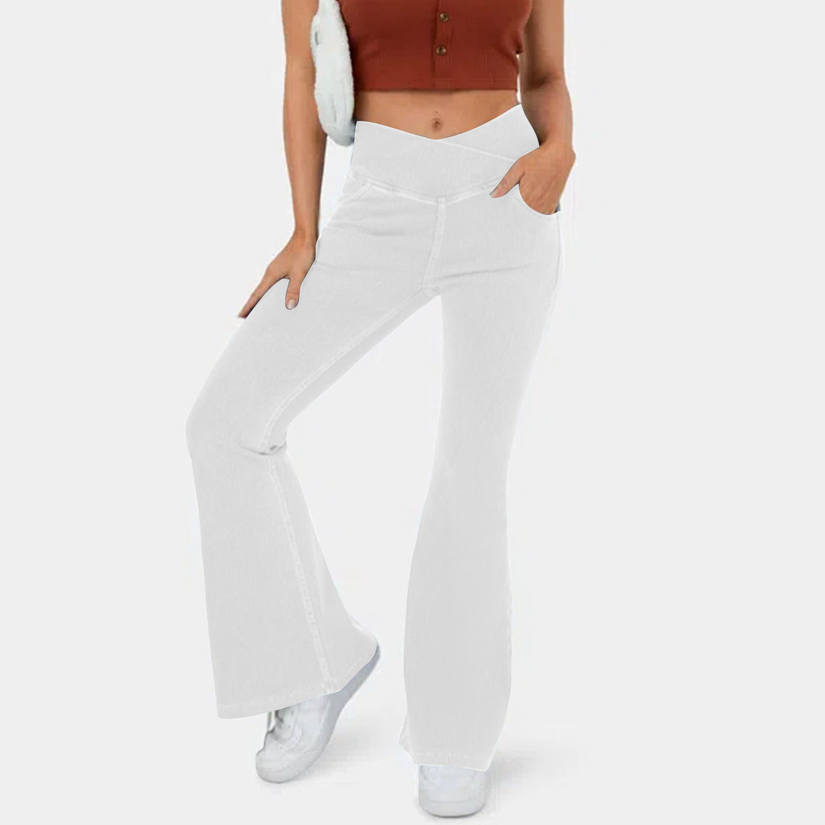 👖✨【50% zniżki przez ograniczony czas】Gorący hit – jeansy z wysokim stanem, wyszczuplające i modelujące pośladki💖