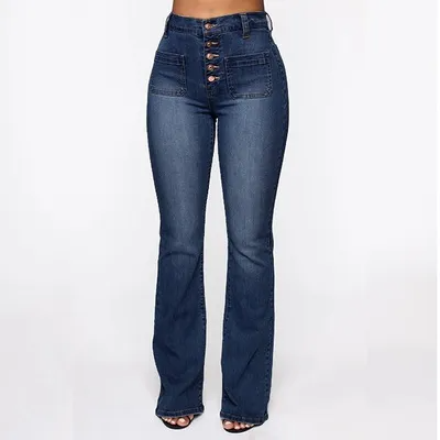 🔥👖【S-4XL】Damskie spodnie z wysokim stanem i rozszerzanymi rękawami