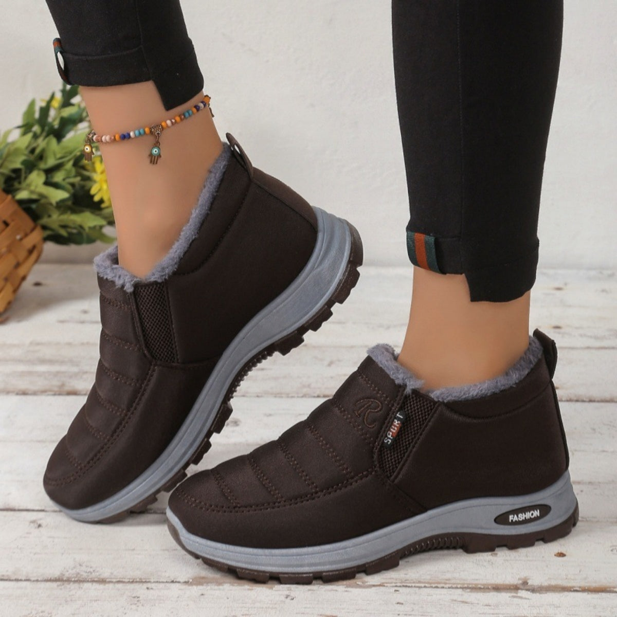 🔥【35-48】Unisex zimowe buty z pluszową podszewką – ciepłe, wygodne i antypoślizgowe na zimną pogodę