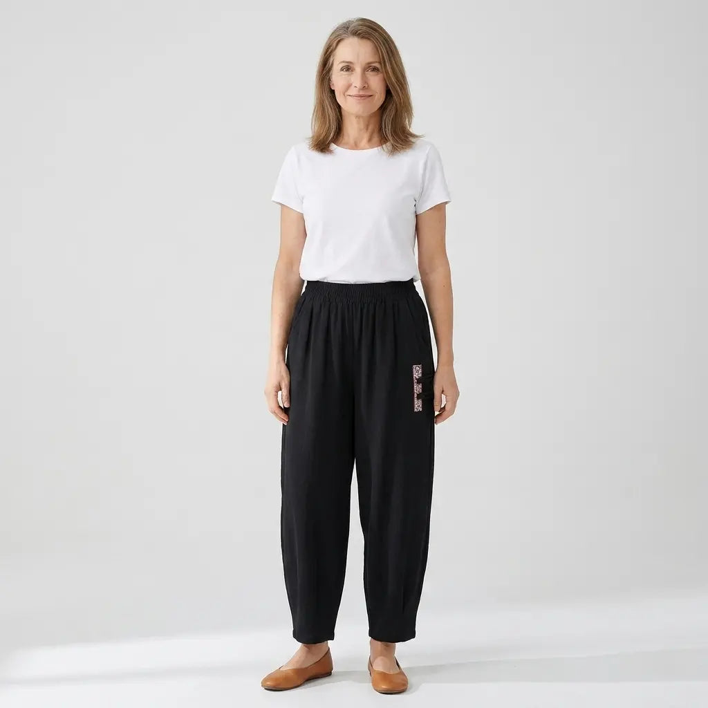 🔥【M-4XL】👖 Lekkie i przewiewne spodnie z bawełny i lnu - Stylowe i swobodne - Kup jedno, a drugie dostaniesz za pół ceny