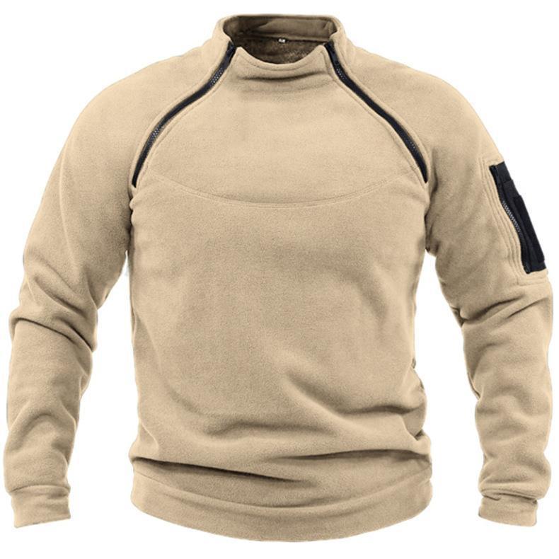 【S-4XL】Męski, ciepły T-shirt outdoorowy na jesień i zimę z długimi rękawami