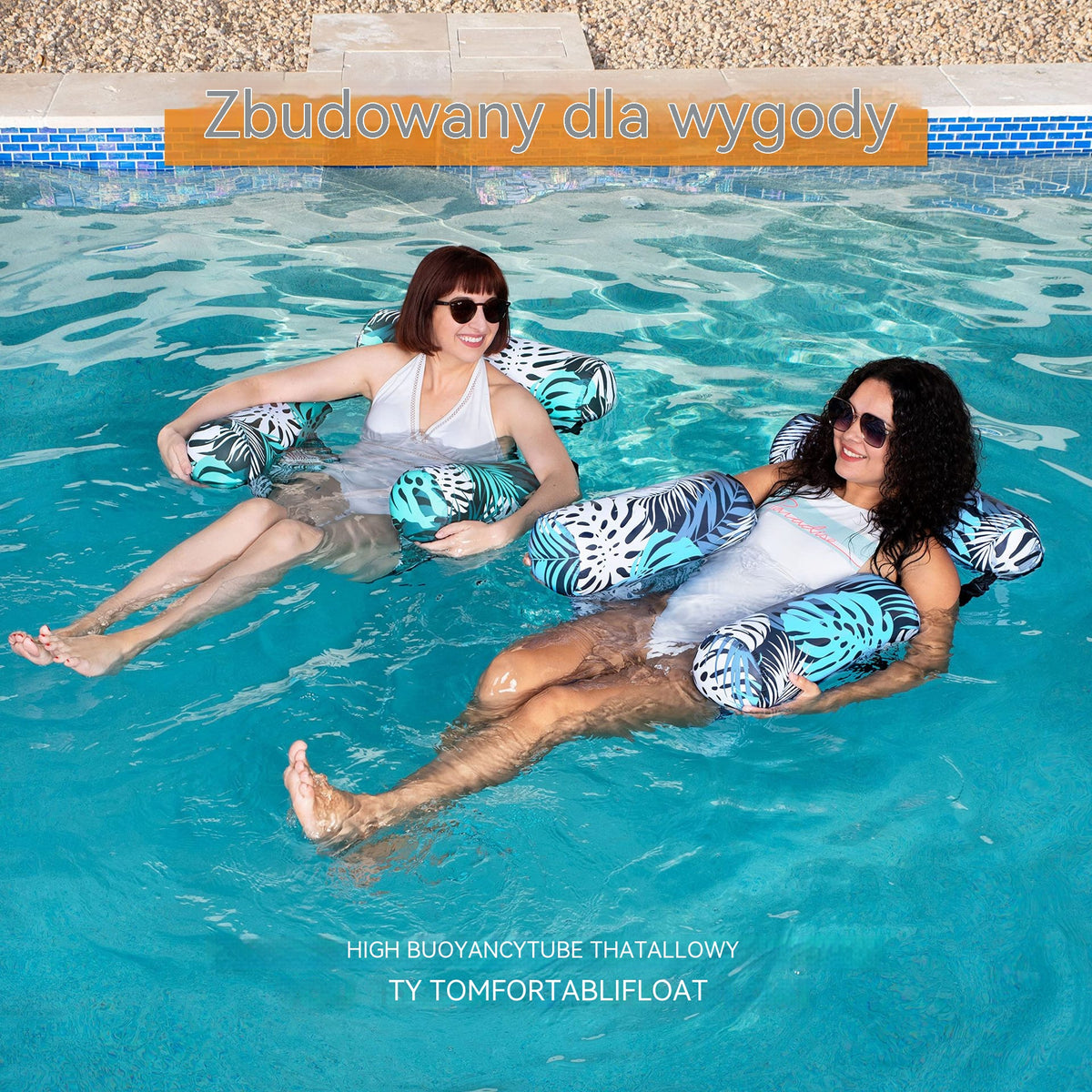 💺 Nadmuchiwane leżadło do basenu – wygodne i stabilne, idealny wybór na relaks w wodzie 🌴🍹