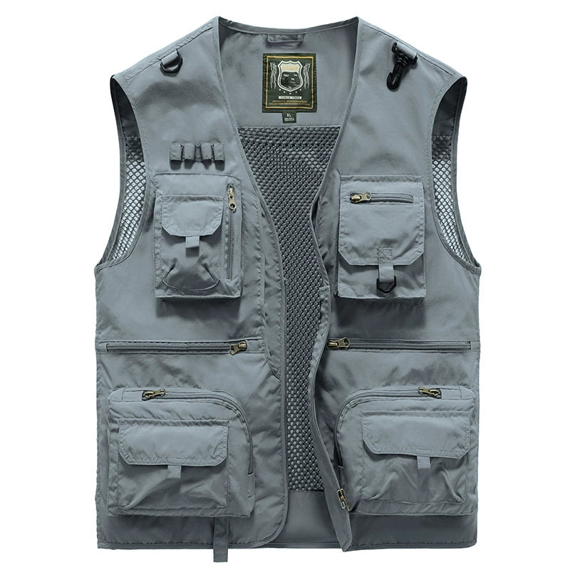 💥【80% OFF】【S-6XL】Vícekapsová vesta pro letní outdoorové pracovní oblečení