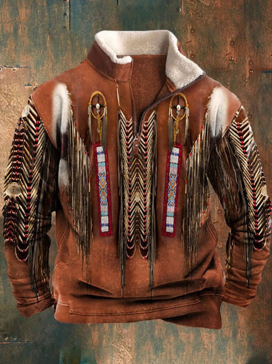 👕【50%OFF】【S-4XL]2025 Męski modny, jesienno-zimowy, ciepły sweter z długim rękawem i nadrukiem 3D